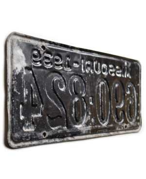 Amerikai rendszám Missouri 1939 Black 690-824