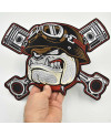 Motoros folt Bulldog Pistons XXL hátul 29 cm x 22 cm