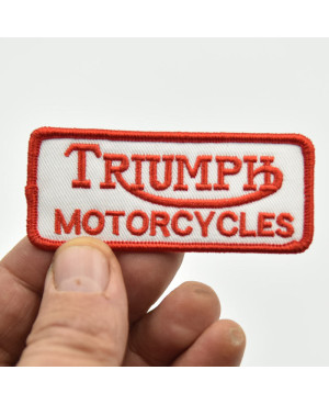 Motoros folt Triumph Motorcycles Red 8 cm x 3 cm