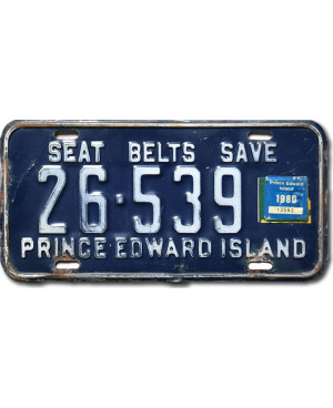 Kanadai rendszám Prince Edward Island Blue 26-539