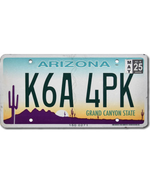 Amerikai rendszám Arizona Grand Canyon flat