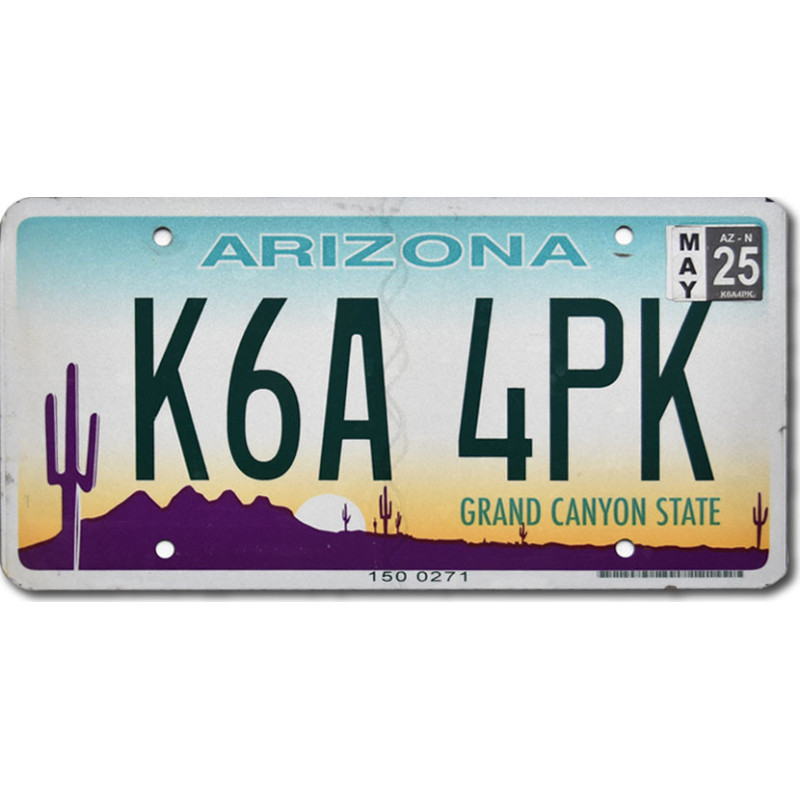 Amerikai rendszám Arizona Grand Canyon flat