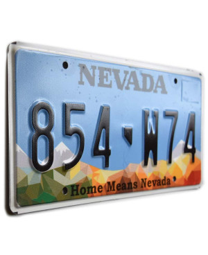 Amerikai rendszám Nevada Home Means