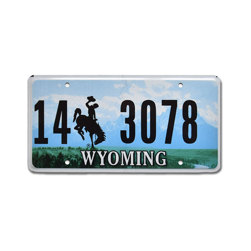 Amerikai rendszám Wyoming Green Landscape