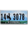 Amerikai rendszám Wyoming Green Landscape