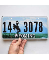 Amerikai rendszám Wyoming Green Landscape
