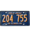Amerikai rendszám Illinois 1960 Land of Lincoln 204 755