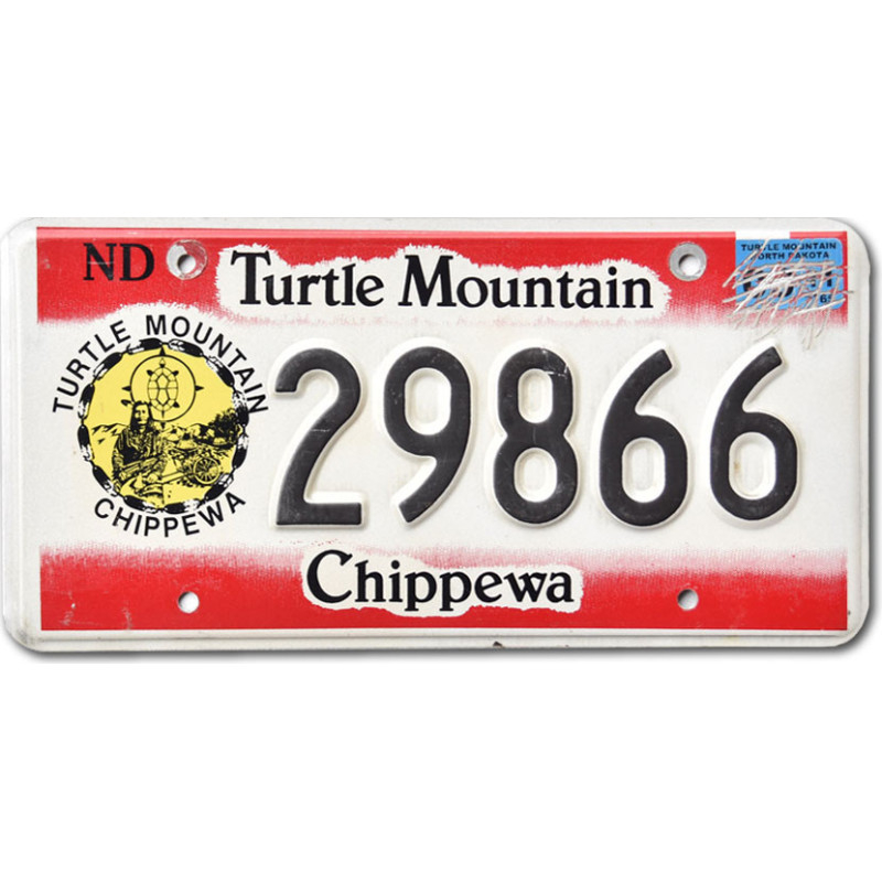 Amerikai rendszám North Dakota Turtle Mountains 29866