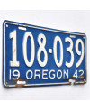 Amerikai rendszám Oregon 1942 Blue 108-039