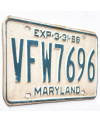Amerikai rendszám Maryland 1968 Veteran Foreign War 7696