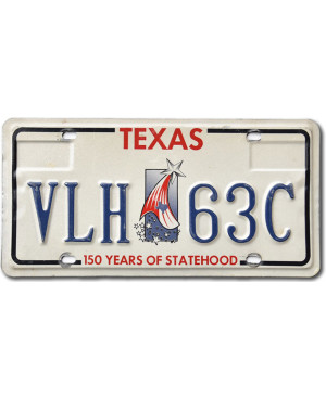 Amerikai rendszám Texas Statehood VLH 63C