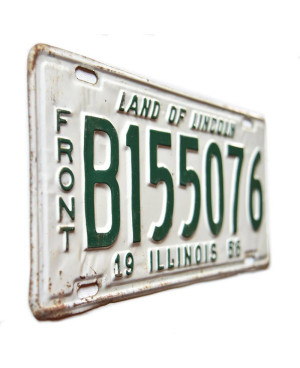 Amerikai rendszám Illinois 1956 Land of Lincoln B155076
