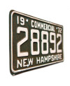 Amerikai rendszám New Hampshire 1972 Commercial 28892