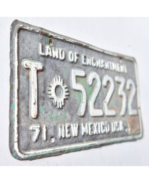 Amerikai rendszám New Mexico 1971 Enchantment T-52232