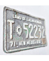 Amerikai rendszám New Mexico 1971 Enchantment T-52232