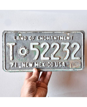 Amerikai rendszám New Mexico 1971 Enchantment T-52232