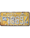 Amerikai rendszám Alaska 1951 Antique 19694