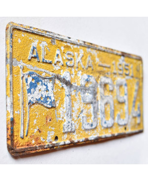 Amerikai rendszám Alaska 1951 Antique 19694