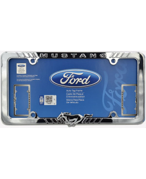 Amerikai rendszámtábla keret Ford Mustang króm acél
