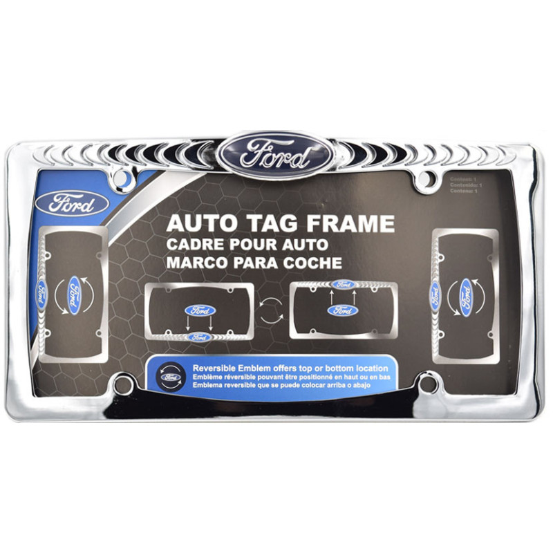 Amerikai rendszámtábla keret Ford króm acél