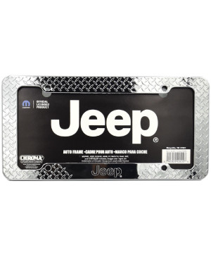 Amerikai rendszámtábla keret Jeep króm acél