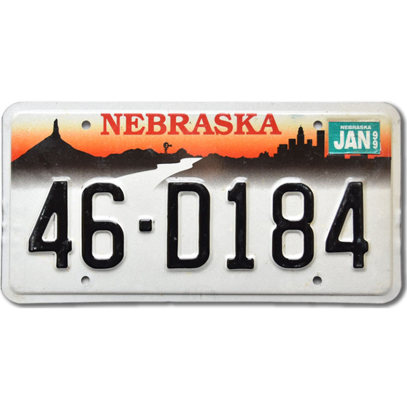 Amerikai rendszám Nebraska Chimney 46-D184