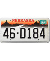 Amerikai rendszám Nebraska Chimney 46-D184