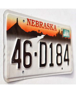 Amerikai rendszám Nebraska Chimney 46-D184