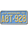 Amerikai rendszám Missouri 1976 Blue A8T-928