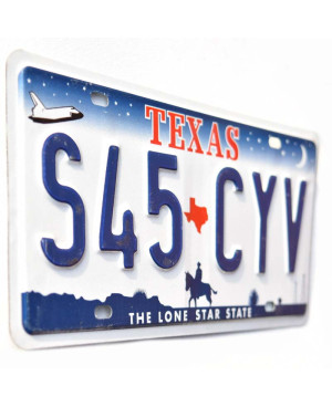 Amerikai rendszám Texas Horse S45 CYV