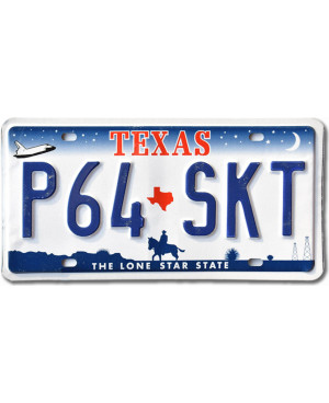Amerikai rendszám Texas Horse P64 SKT