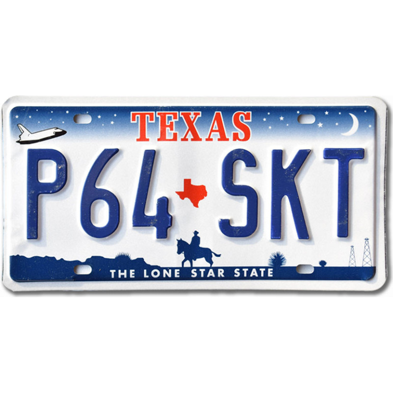 Amerikai rendszám Texas Horse P64 SKT