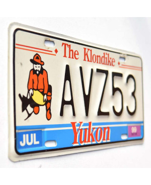 Kanadai rendszám Yukon 1999 The Klondike AVZ53