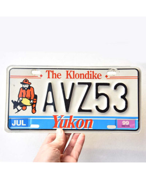 Kanadai rendszám Yukon 1999 The Klondike AVZ53