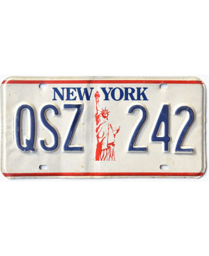 Amerikai rendszám New York Liberty QSZ 242