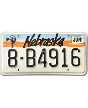 Amerikai rendszám Nebraska Windmill