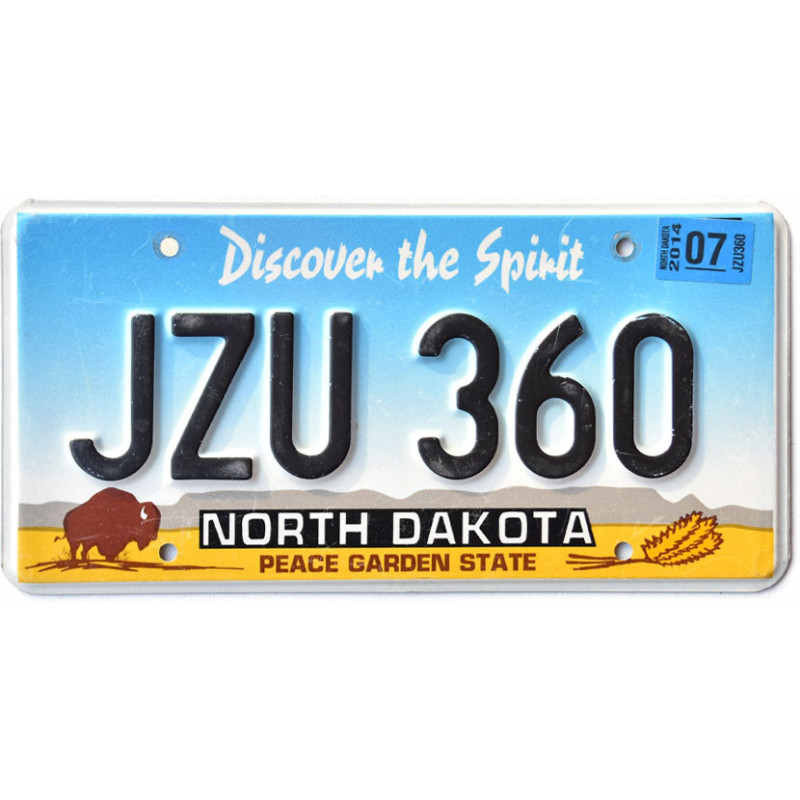 Amerikai rendszám North Dakota Buffalo