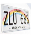 Amerikai rendszám Hawai Rainbow ZLU 688