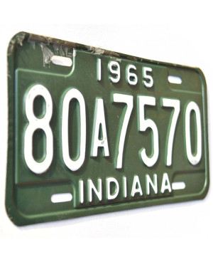 Amerikai rendszám Indiana 1965 Green 80A7574