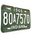 Amerikai rendszám Indiana 1965 Green 80A7574