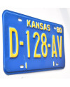 Amerikai rendszám Kansas 1980 Blue D-128-AV