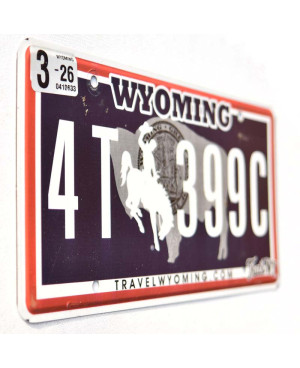 Amerikai rendszám Wyoming Black Bison