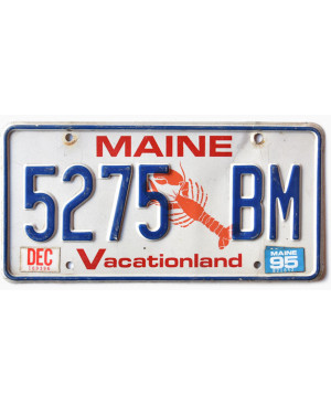 Amerikai rendszám Maine Lobster 5275 BM