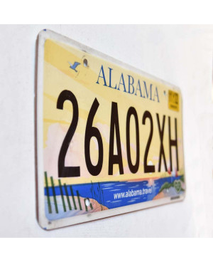Amerikai rendszám Alabama Lake Travel