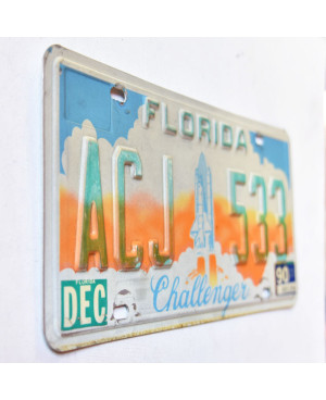 Amerikai rendszám Florida 1990 Challenger ACJ 533
