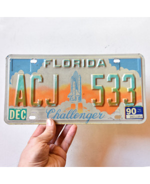 Amerikai rendszám Florida 1990 Challenger ACJ 533