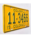 Amerikai rendszám Colorado 1953 Colorful 11-3466