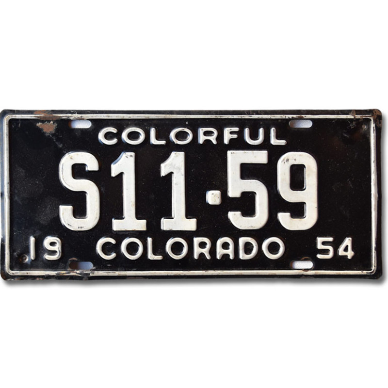 Amerikai rendszám Colorado 1954 Colorful S11-59