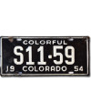 Amerikai rendszám Colorado 1954 Colorful S11-59