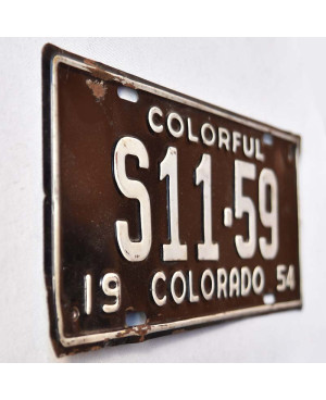Amerikai rendszám Colorado 1954 Colorful S11-59